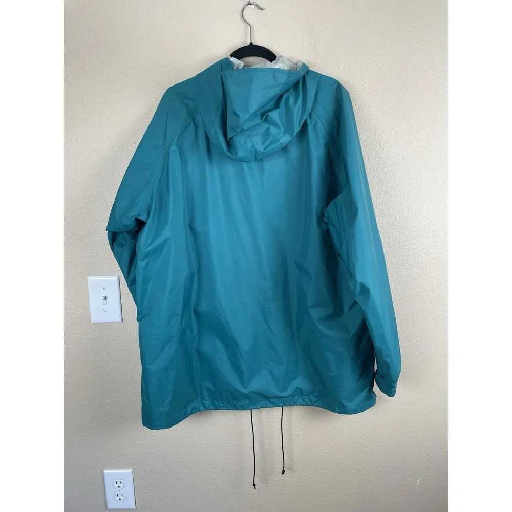 Vtg LL Bean Gore Tex Jacket Mens XL Tall Green Wind Rain Hooded Parka 1980/90's